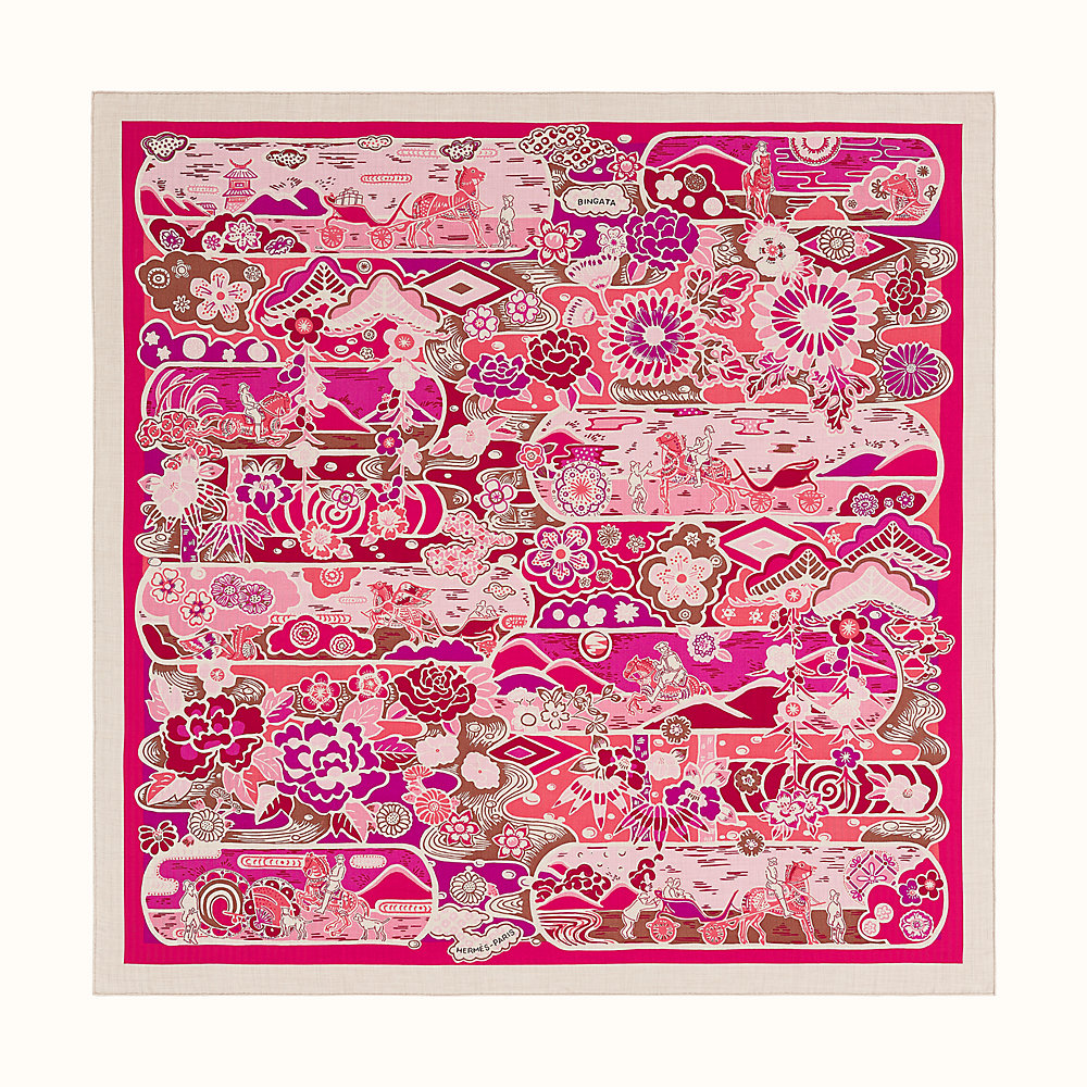 Bingata shawl 140 | Hermès USA